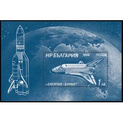 Bulgaria Bulgary HB 157 1988  Lanzadera espacial soviética MNH
