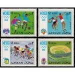 Ajman Aéreo 28 (4 valores) 1968 Juegos olímpicos de México MNH