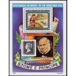 Santo Tomás y Príncipe HB 16 1980 100 aniv. de la muerte de Sir Rowland Hill MNH Santo Tomás y Príncipe HB 16 1980 100 aniv. de la muerte de Sir Rowland Hill MNH