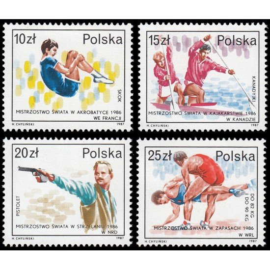 Polonia Poland 2926/29 1987 Olimphilex87 Exposición filatélica en Roma MNH Polonia Poland 2926/29 1987 Olimphilex87 Exposición filatélica en Roma MNH