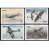 Nevis 361/64 1986 50 aniv. del avión Spitfire MNH
