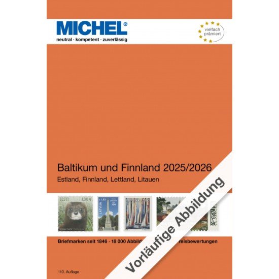 MICHEL Catálogo de los Estados Bálticos y Finlandia 2025/2026 (E11) MICHEL Catálogo de los Estados Bálticos y Finlandia 2025/2026 (E11)