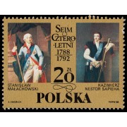 Polonia Poland 2973 1988 Bicentenario del Regimen de cuatro años MNH