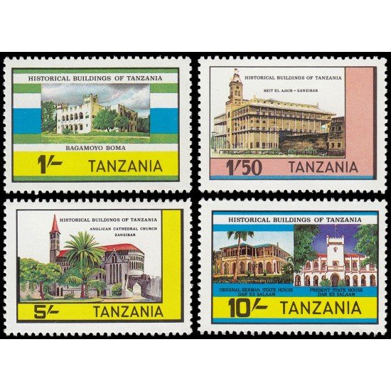 Tanzania 235/38 1984 Edificios históricos de Tanzania MNH Tanzania 235/38 1984 Edificios históricos de Tanzania MNH