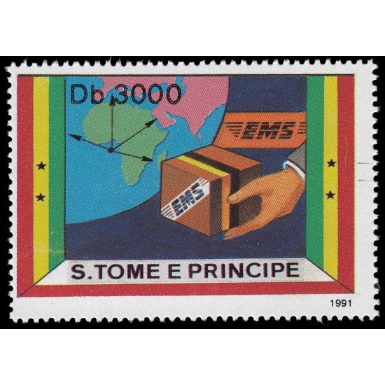Santo Tomé y Príncipe 1079A 1991 Entrada en vigor del servicio postal MNH Santo Tomé y Príncipe 1079A 1991 Entrada en vigor del servicio postal MNH