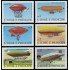 Santo Tomé y Príncipe 578/83 1980 Historia de los dirigibles MNH