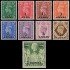 Mascate ODQ 1/9 1948 Sellos de Gran Bretaña de 1937-42 con sobrecarga MNH