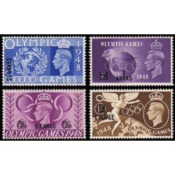Mascate ODQ 10/13 1948 Juegos olímpicos de Londrres MNH Mascate ODQ 10/13 1948 Juegos olímpicos de Londrres MNH