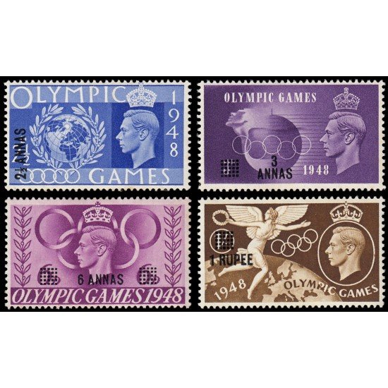 Mascate ODQ 10/13 1948 Juegos olímpicos de Londrres MNH Mascate ODQ 10/13 1948 Juegos olímpicos de Londrres MNH