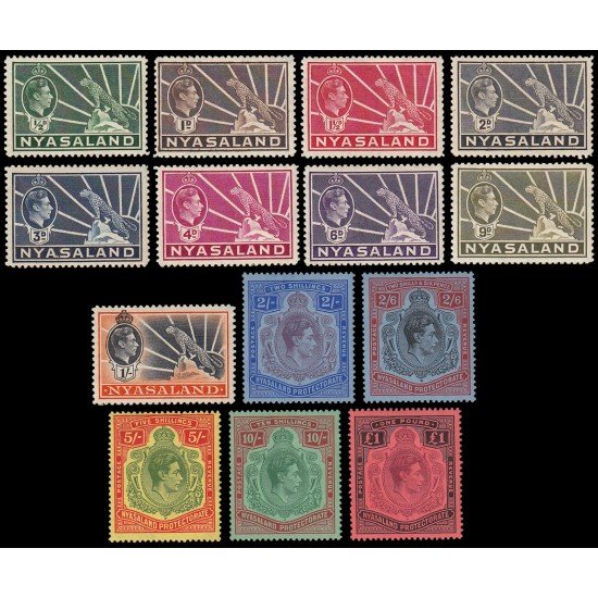 Nyasaland Nyasalandia 59/72 1937 Jorge VI MNH