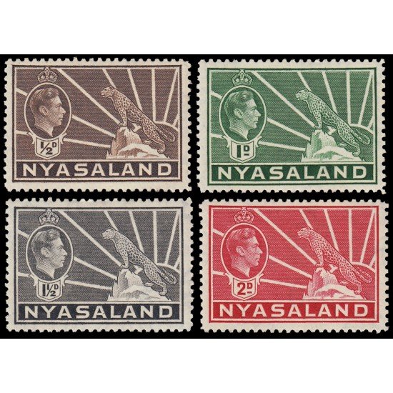 Nyasaland Nyasalandia 73/76 1943 Jorge VI MNH Nyasaland Nyasalandia 73/76 1943 Jorge VI MNH