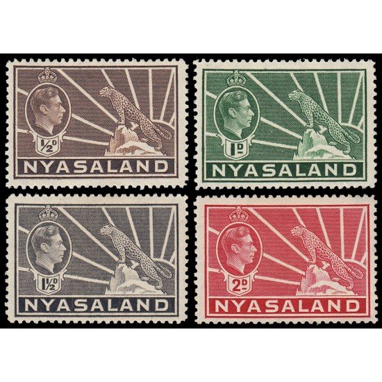 Nyasaland Nyasalandia 73/76 1943 Jorge VI MH Nyasaland Nyasalandia 73/76 1943 Jorge VI MH