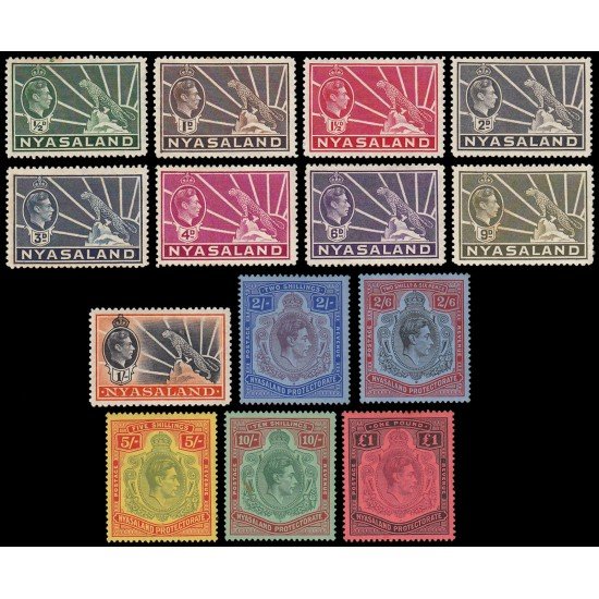 Nyasaland Nyasalandia 59/72 1937 Jorge VI MH