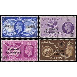 Kuwait 91/94 1949 75 aniv. de la U.P.U. MNH Kuwait 91/94 1949 75 aniv. de la U.P.U. MNH