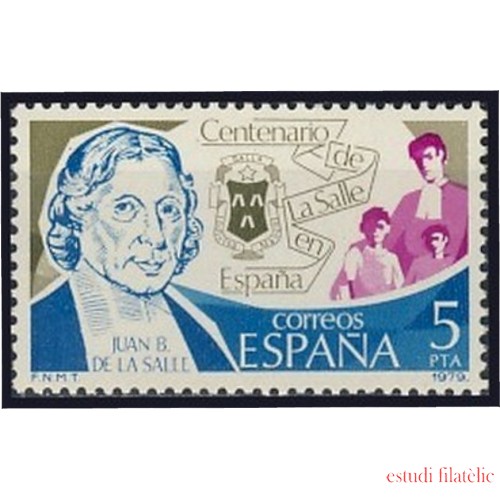 España Spain 2511 1979 Centenario de La Salle MNH