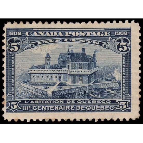 Canadá 88 1908 Tricentenario de la fundación de Quebec MH Canadá 88 1908 Tricentenario de la fundación de Quebec MH
