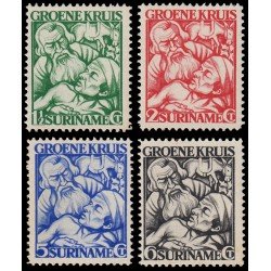 Surinam Suriname 135/38 1929 En beneficio de la cruz Verde MNH Surinam Suriname 135/38 1929 En beneficio de la cruz Verde MNH