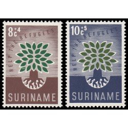 Surinam Suriname 332/33 1960 Año mundial del refugiado MNH Surinam Suriname 332/33 1960 Año mundial del refugiado MNH