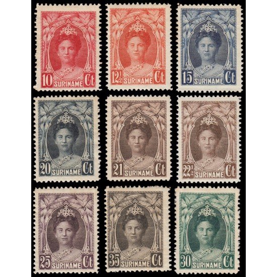 Surinam Suriname 114/20 1927 Guillermina MH Surinam Suriname 114/20 1927 Guillermina MH