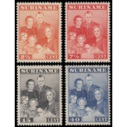 Surinam Suriname 199/02 1943 Familia Real MNH Surinam Suriname 199/02 1943 Familia Real MNH