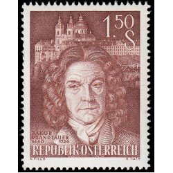 Österreich Austria 920 1960 Tricentenario del nacimiento de Jakob Prandtauer MNH Österreich Austria 920 1960 Tricentenario del nacimiento de Jakob Prandtauer MNH