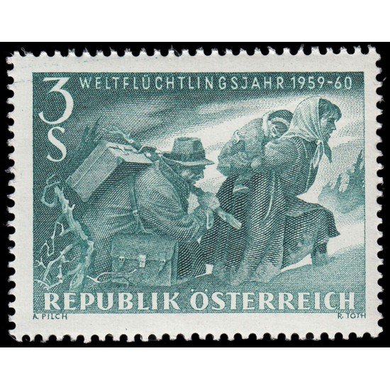 Österreich Austria 915 1960 Año mundial del refugiado MNH Österreich Austria 915 1960 Año mundial del refugiado MNH