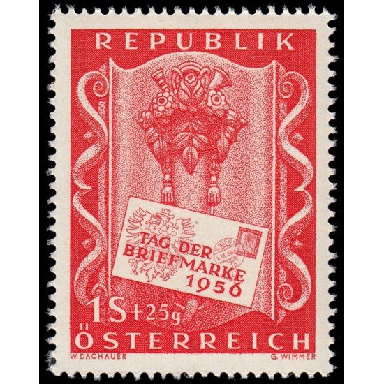 Österreich Austria 862 1956 Día del sello MNH Österreich Austria 862 1956 Día del sello MNH