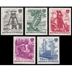 Österreich Austria 932/36 1961 15 aniv. de la nacionalización de empresas MNH Österreich Austria 932/36 1961 15 aniv. de la nacionalización de empresas MNH