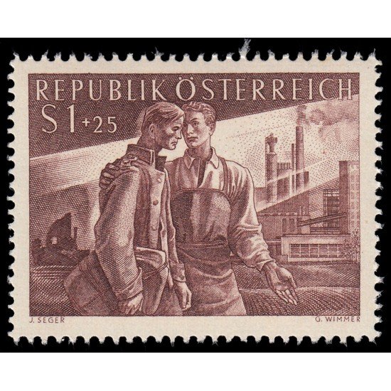 Österreich Austria 852 1955 En beneficio de los prisioneros repatriados MNH Österreich Austria 852 1955 En beneficio de los prisioneros repatriados MNH