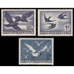 Austria Osterreich Aéreo 54/56 1950-53 Fauna Grabados Aves Pájaros Birds MNH
