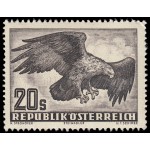 Austria Osterreich Aéreo 60 1950-53 Fauna Grabados Aves Pájaros Águila real MNH