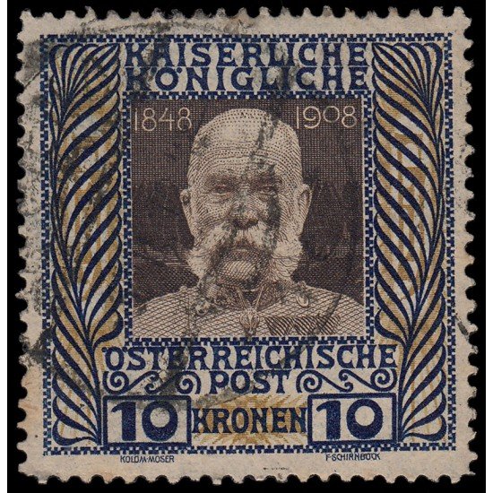 Österreich Austria 117 1908-13 60 aniv. del reinado de Francisco José I Usado Österreich Austria 117 1908-13 60 aniv. del reinado de Francisco José I Usado