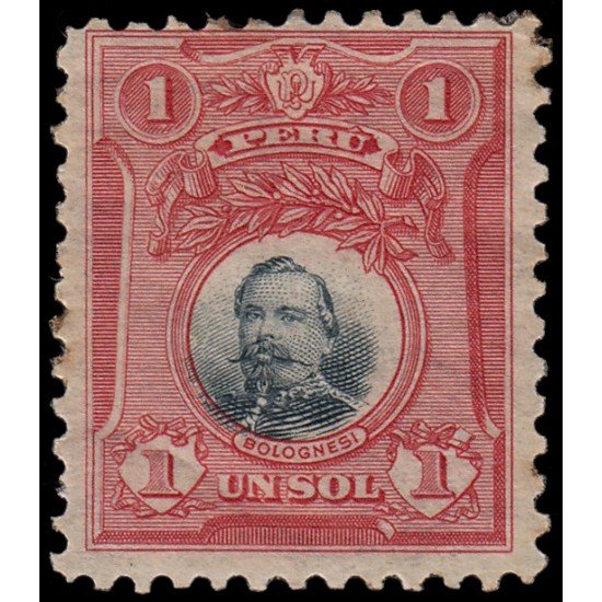 Perú 150 1909 Coronel Bolognesi MH Perú 150 1909 Coronel Bolognesi MH