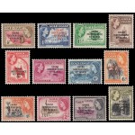 Ghana 1/9 1957-58 Sellos de Costa de Oro con sobrecarga Independencia MNH
