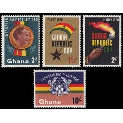 Ghana 71/74 1960 Proclamación de la República MNH Ghana 71/74 1960 Proclamación de la República MNH