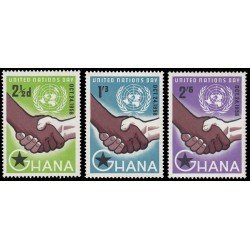 Ghana 29/31 1959 Día de las Naciones Unidas MNH Ghana 29/31 1959 Día de las Naciones Unidas MNH
