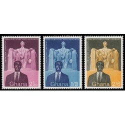 Ghana 32/34 1959 150 aniv. del nacimiento de Abraham Lincoln MNH Ghana 32/34 1959 150 aniv. del nacimiento de Abraham Lincoln MNH