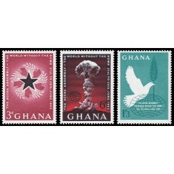 Ghana 107/09 1961 Conferencia de Acra sobre la lucha contra las armas nucleares MNH Ghana 107/09 1961 Conferencia de Acra sobre la lucha contra las armas nucleares MNH