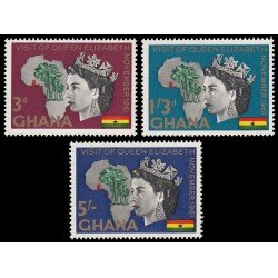 Ghana 99/01 1961 Visita real MNH Ghana 99/01 1961 Visita real MNH