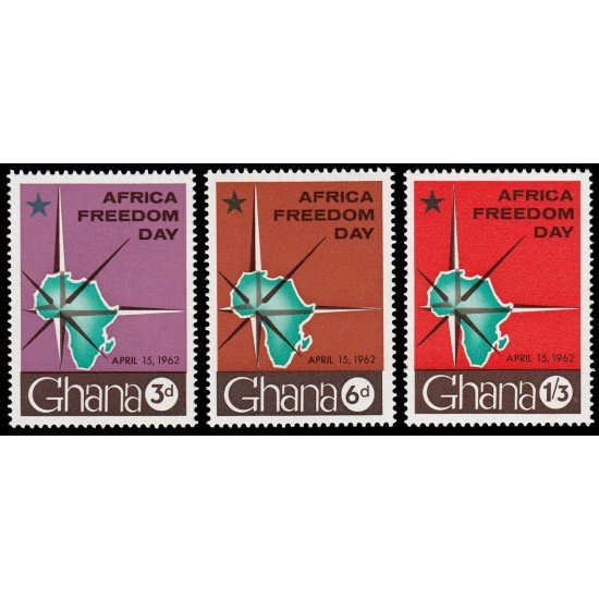 Ghana 104/06 1962 Día de la Libertad en África MNH