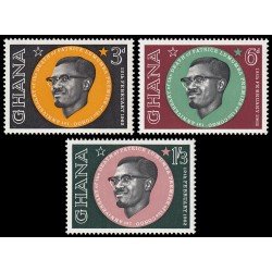 Ghana 110/12 1962 Aniversario de la muerte de Patrice Lumumba MNH Ghana 110/12 1962 Aniversario de la muerte de Patrice Lumumba MNH
