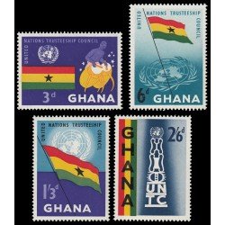 Ghana 60/63 1959 Consejo de tutela de las Naciones Unidas MNH Ghana 60/63 1959 Consejo de tutela de las Naciones Unidas MNH