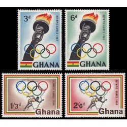Ghana 75/78 1960 Juegos olímpicos de Roma MNH Ghana 75/78 1960 Juegos olímpicos de Roma MNH