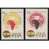 Ghana Aéreo 9/10 1962 Aniversario de la conferencia de Casablanca MNH