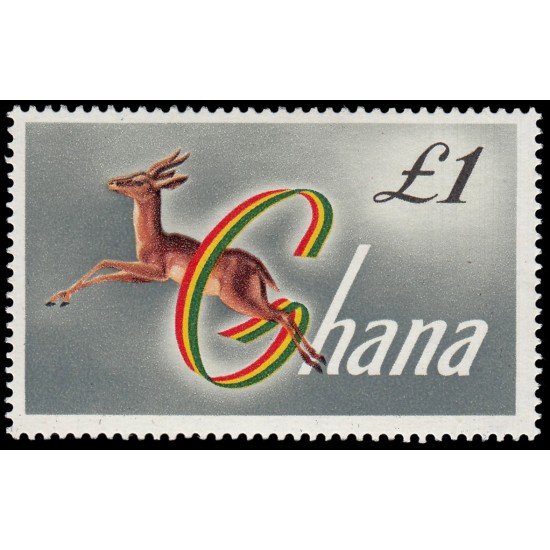 Ghana 53A 1959-61 Vistas de Ghana Gacela MNH Ghana 53A 1959-61 Vistas de Ghana Gacela MNH