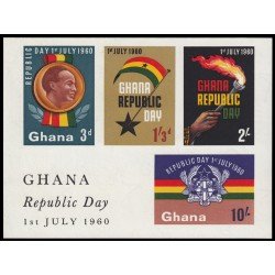 Ghana HB 2 1960 Proclamación de la República MNH