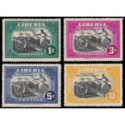 Liberia 279/82 1947 125 aniv. de la defensa de Monrovia Matilda Newport MNH
