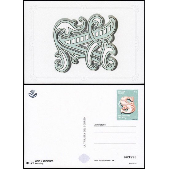 España Tarjetas del Correo y de Iniciativa Privada 193 2025 Ocio y aficiones Lettering