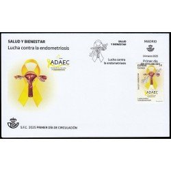 España Spain 5815 2025 Salud y bienestar Lucha contra la endometriosis SPD Sobre Primer Día España Spain 5815 2025 Salud y bienestar Lucha contra la endometriosis SPD Sobre Primer Día