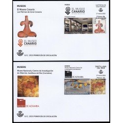 España Spain 5819/20 2025 El Museo canario y Museo nacional y centro de investigación de Altamira SPD Sobre Primer Día España Spain 5819/20 2025 El Museo canario y Museo nacional y centro de investigación de Altamira SPD Sobre Primer Día